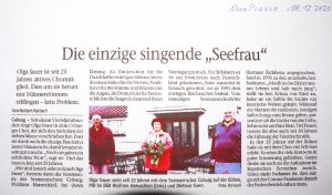 Bericht über den Seemannschor Coburg