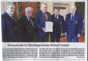 Bericht über den Seemannschor Coburg